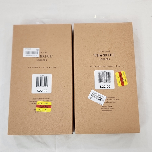 Gold and Silver Cocktail Stirrer 4 Count Set (Price Is Per Set) - Picture 4 of 7